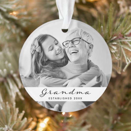 Oma gevestigd | Foto: Heart Black and White Ornament (Boom)