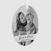 Oma gevestigd | Foto: Heart Black and White Ornament (voorkant)