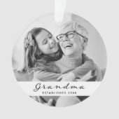 Oma gevestigd | Foto: Heart Black and White Ornament (voorkant)