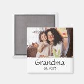 Oma Gevestigd Fotocadeau Magneet (Voorkant / Achterkant)