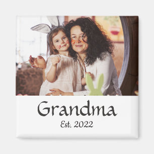 Oma Gevestigd Fotocadeau Magneet