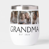 Oma Gevestigde Typografie Wit 3 Foto (Achterkant)