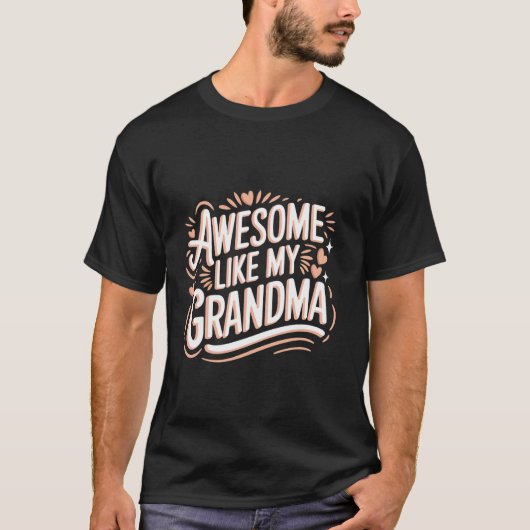 Oma Geweldig Net Als Mijn Opa  2 T-shirt (Voorkant)