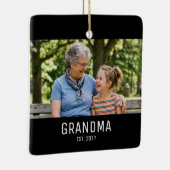 Oma Geword Foto Keramisch Ornament (Rechts)