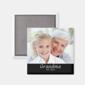 Oma geworden foto cadeau magneet (Voorkant / Achterkant)