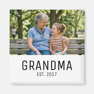 Oma geworden foto cadeau magneet