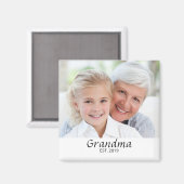 Oma geworden foto cadeau magneet (Voorkant / Achterkant)