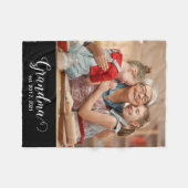 Oma Gewordene Script Geschenk Foto Fleece Deken (Voorkant (Horizontaal))