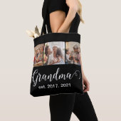 Oma Gewordene Script Geschenk Foto Tote Bag (Dichtbij)