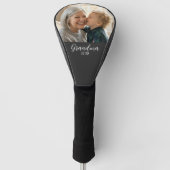 Oma Gewordt Foto Wit Schrift Tekst Golfheadcover (Voorkant)
