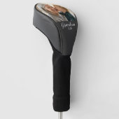 Oma Gewordt Foto Wit Schrift Tekst Golfheadcover (Schuin)