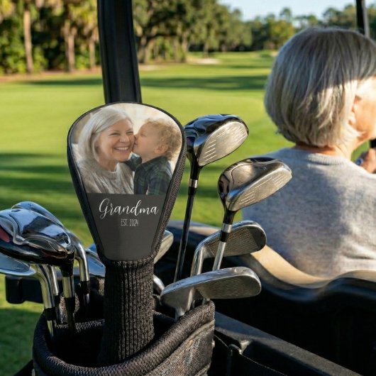 Oma Gewordt Foto Wit Schrift Tekst Golfheadcover