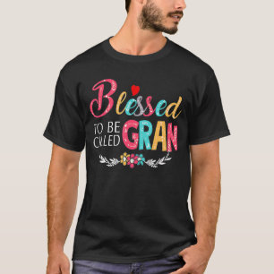 Oma Gezegend te worden genoemd Gran Kleurrijke kun T-shirt