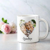 Oma gift foto girly floral koffie mok