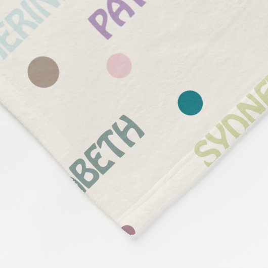 Oma Gift Kleinkinderen 3-4 Namen Fleece Deken (Hoek)