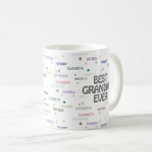 Oma Gift Kleinkinderen 3-4 Namen Koffiemok (Voorkant rechts)