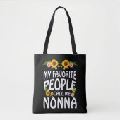 Oma Gift Mijn favoriete mensen noemen me Nonna Tote Bag (Voorkant)