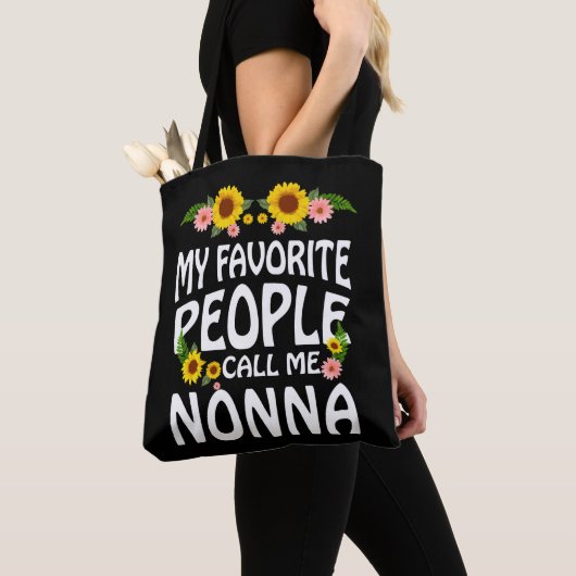 Oma Gift Mijn favoriete mensen noemen me Nonna Tote Bag (Dichtbij)
