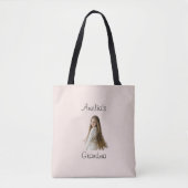 Oma Gift – Naam en foto van kleinkind - Tote Bag (Voorkant)
