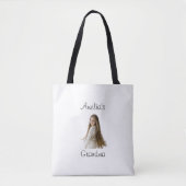 Oma Gift – Naam en foto van kleinkind - Tote Bag (Voorkant)