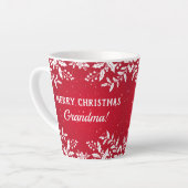 Oma Gift, Van Naam, Kerstmis Feestelijk Latte Mok (Linkerhoek)