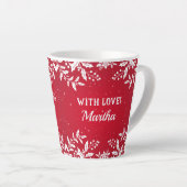 Oma Gift, Van Naam, Kerstmis Feestelijk Latte Mok (Rechterhoek)