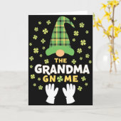 Oma-gnome Lucky St. Patricks kaart (Gele Bloem)