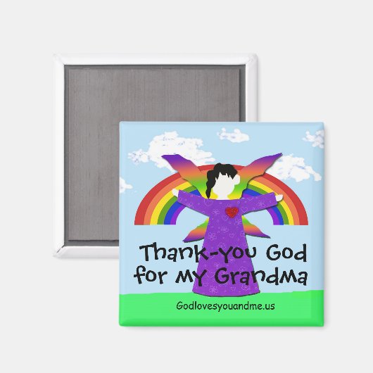 Oma Godzijdank Magneet (Voorkant / Achterkant)