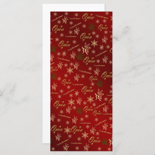 oma golden christmas - tekst (Voorkant / Achterkant)