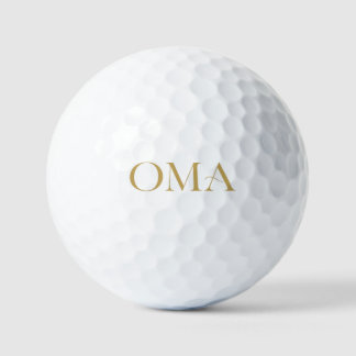 Oma-golfbal-cadeau voor oma | Op maat gemaakte gol Golfballen