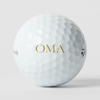 Oma-golfbal-cadeau voor oma | Op maat gemaakte gol Golfballen