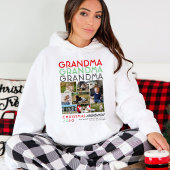Oma Grandkid Familie Afbeelding Collage Kerst T-shirt