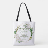 Oma Grandma Grandmoeder betekenis Tote Bag (Achterkant)