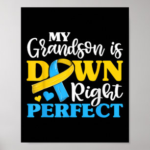 Oma Grandma of Down Syndrome Grandson Trisomy Poster