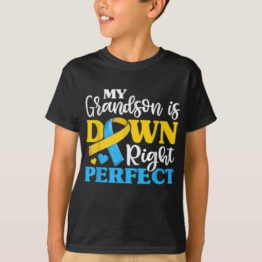 Oma Grandma of Down Syndrome Grandson Trisomy T-shirt (Voorkant)