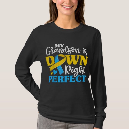 Oma Grandma of Down Syndrome Grandson Trisomy T-shirt (Voorkant)