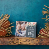 Oma Grandmoeder Moederdag Foto Fotoplaat (Zijkant)
