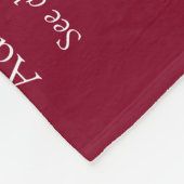 Oma Granny Definition Burgundy Modern Fun Fleece Deken (Hoek)