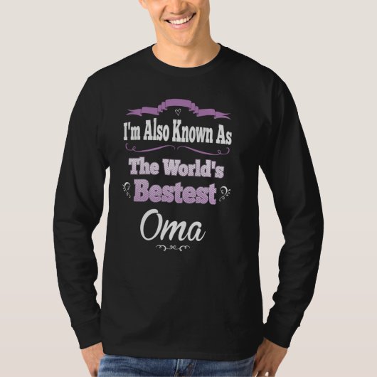 Oma Graphic Moederdag Gift - de beste ter wereld! T-shirt (Voorkant)