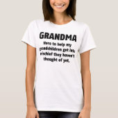 Oma Grappig T-shirt (Voorkant)