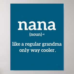 Oma Grappige Uitdrukking Nana Definitie Oma Aankon Poster