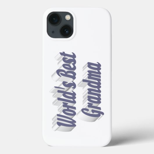 Oma grijze typografie Case-Mate iPhone case (Achterkant)
