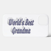 Oma grijze typografie Case-Mate iPhone case (Achterkant (horizontaal))