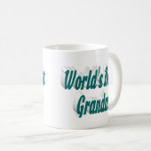 Oma groene halve typografie Moederdag Koffiemok (Voorkant rechts)