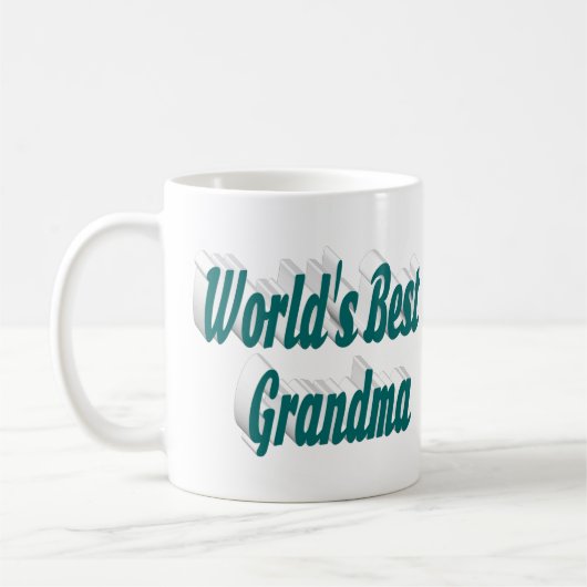 Oma groene halve typografie Moederdag Koffiemok (Links)