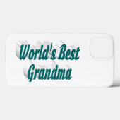 Oma groene typografie Case-Mate iPhone case (Achterkant (horizontaal))