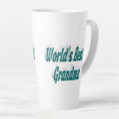 Oma groene typografie latte mok (Rechterhoek)