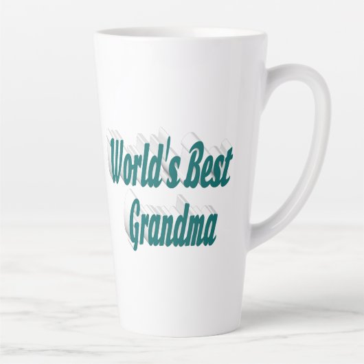 Oma groene typografie latte mok (Rechts)