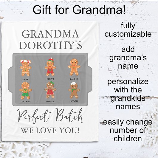 Oma Grootkinderen Liefde Fleece Deken