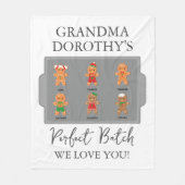 Oma Grootkinderen Liefde Fleece Deken (Voorkant)